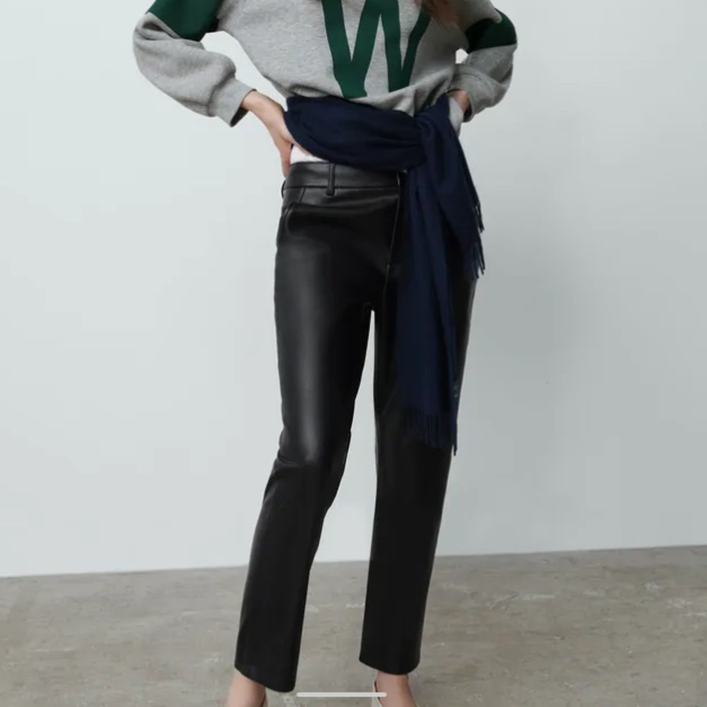 Zara Faux Leather Pants